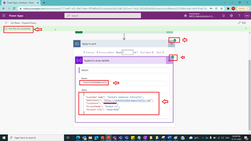 List Rows Based on Expand Query in Power Automate